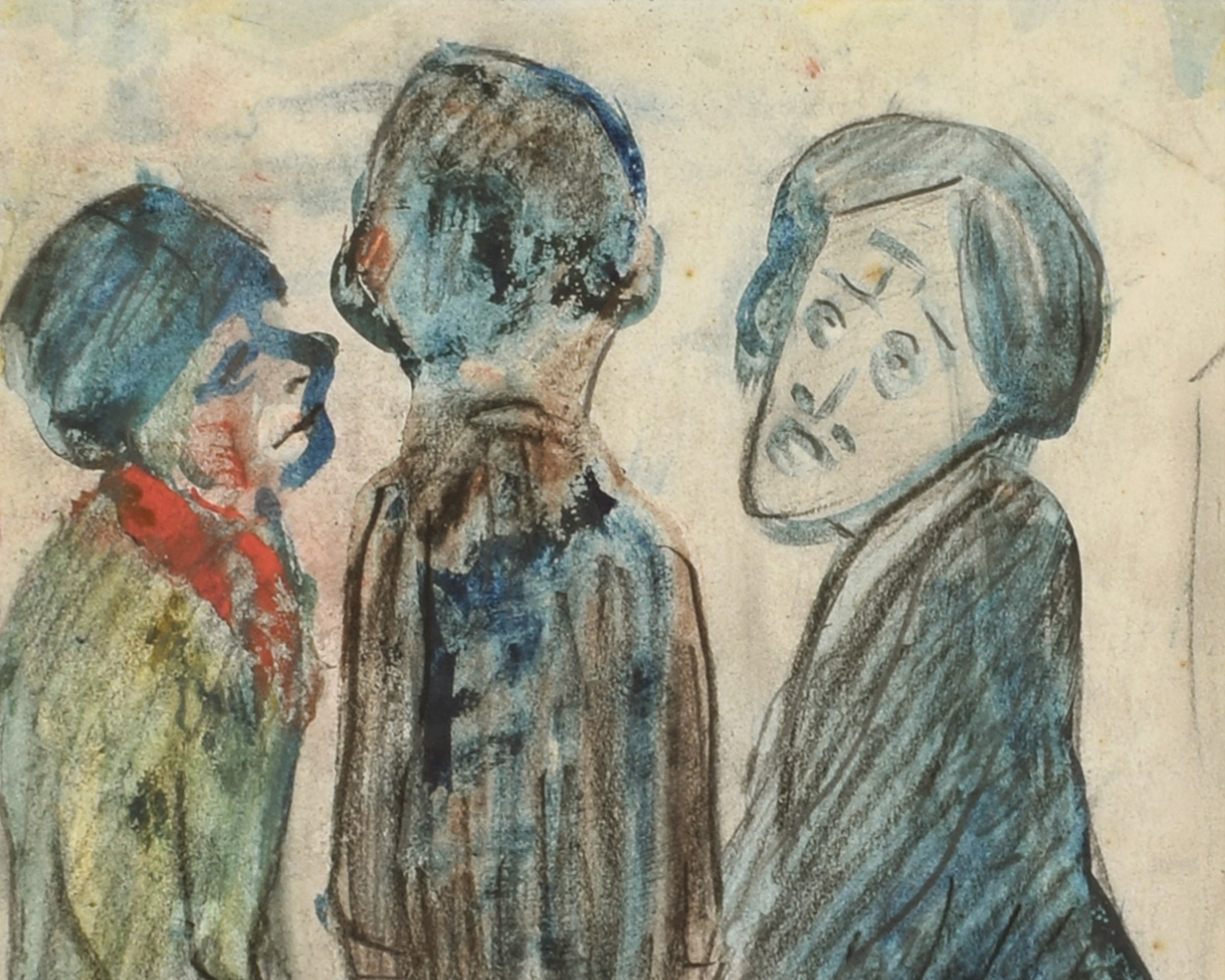 L. S. Lowry, "Three Figures"